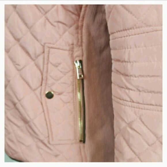 ‎NWT Bomber Jacket with Zipped Pockets Color Pink - Picture 4 of 4